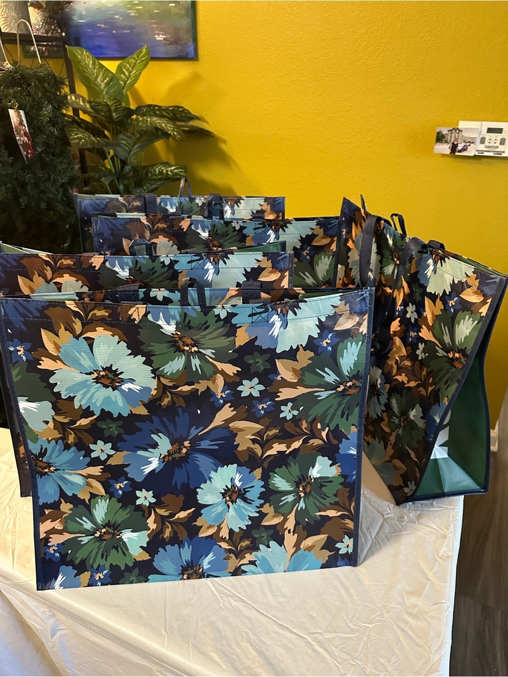 5 Pieces Large Reusable Tote Bag